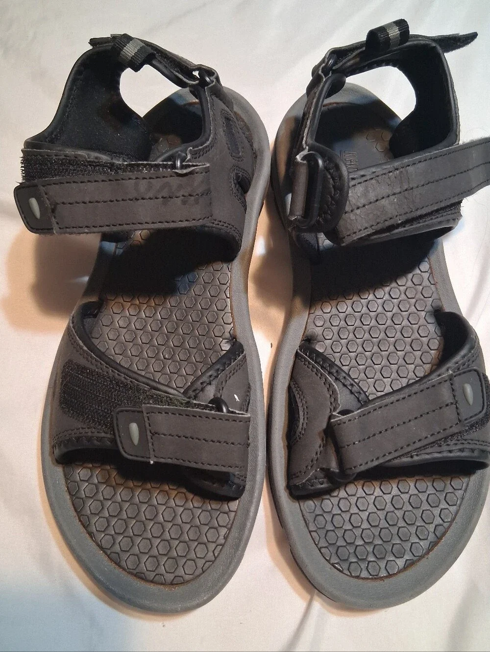 Khombu Barracuda Black Sport Hiking Sandals Water Shoes Men's Size 10M Trail